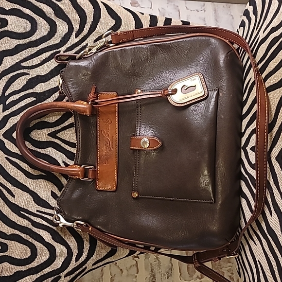 Dooney & Bourke Handbags - Dooney & Bourke Vintage Dillen Tear Drop Hobo Bag, Genuine Leather.